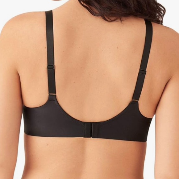 Wacoal At Ease Full Figure Underwire Bra, black, size 42D, Style 855308 - Picture 5 of 11